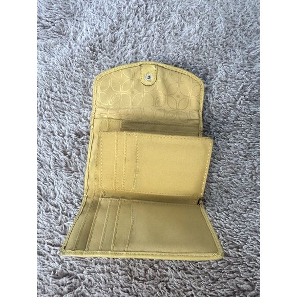 FOSSIL Women's Hanover Yellow Genuine Leather Wallet - Picture 5 of 13